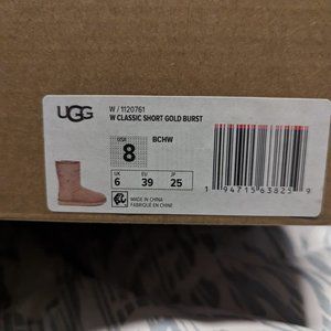 Ugg Classic Short Gold Burst Boots